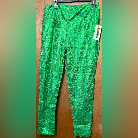 Tipsy Elves Pants - Tipsy Elves Emerald Green Sequin Pants (Plus Size💚)